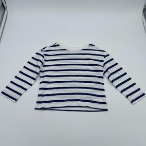 Hanna Andersson Navy and White Striped Bundle Set (Short & Long sleeve)